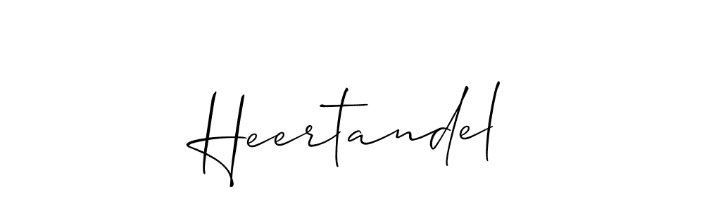 Once you've used our free online signature maker to create your best signature Allison_Script style, it's time to enjoy all of the benefits that Heertandel name signing documents. Heertandel signature style 2 images and pictures png