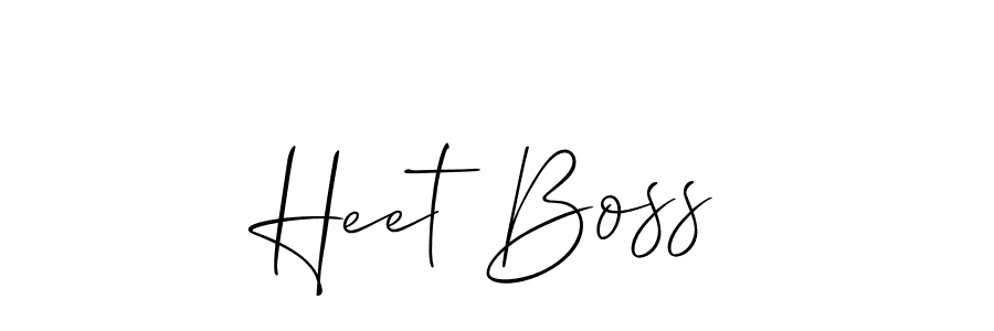 Heet Boss stylish signature style. Best Handwritten Sign (Allison_Script) for my name. Handwritten Signature Collection Ideas for my name Heet Boss. Heet Boss signature style 2 images and pictures png