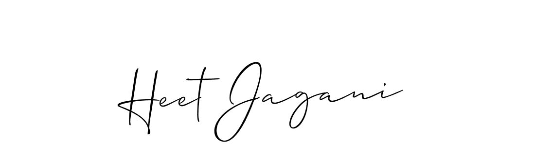 You should practise on your own different ways (Allison_Script) to write your name (Heet Jagani) in signature. don't let someone else do it for you. Heet Jagani signature style 2 images and pictures png