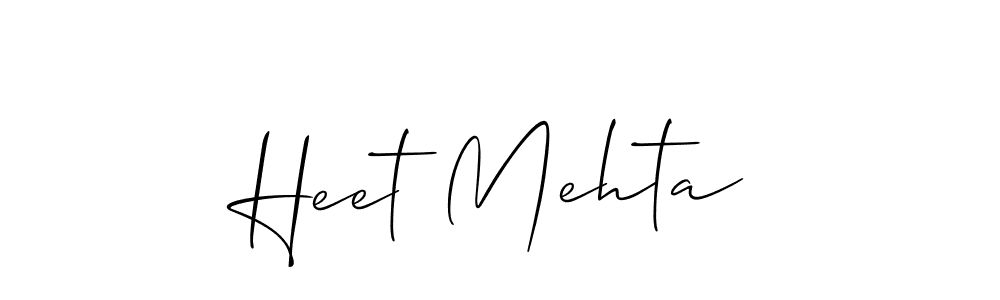 Heet Mehta stylish signature style. Best Handwritten Sign (Allison_Script) for my name. Handwritten Signature Collection Ideas for my name Heet Mehta. Heet Mehta signature style 2 images and pictures png