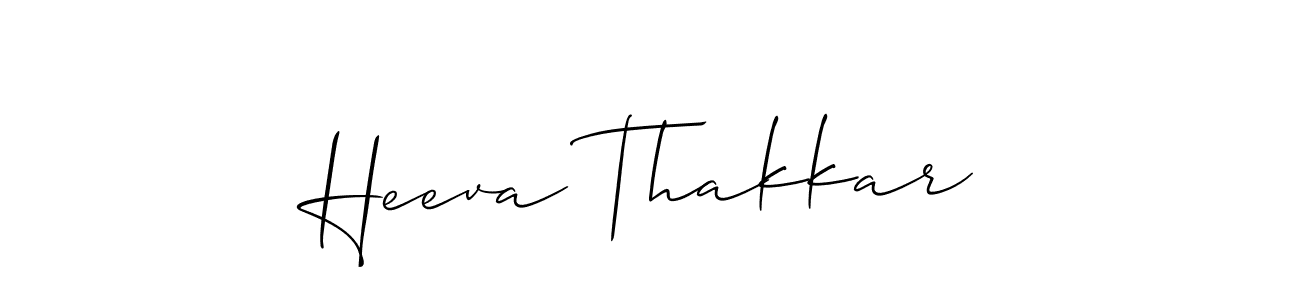 Heeva Thakkar stylish signature style. Best Handwritten Sign (Allison_Script) for my name. Handwritten Signature Collection Ideas for my name Heeva Thakkar. Heeva Thakkar signature style 2 images and pictures png