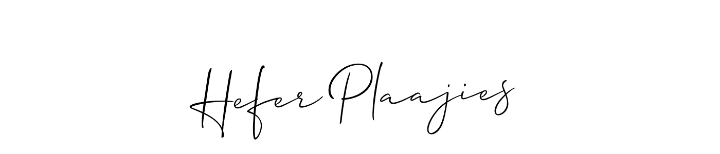 Also we have Hefer Plaajies name is the best signature style. Create professional handwritten signature collection using Allison_Script autograph style. Hefer Plaajies signature style 2 images and pictures png