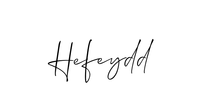 Design your own signature with our free online signature maker. With this signature software, you can create a handwritten (Allison_Script) signature for name Hefeydd. Hefeydd signature style 2 images and pictures png