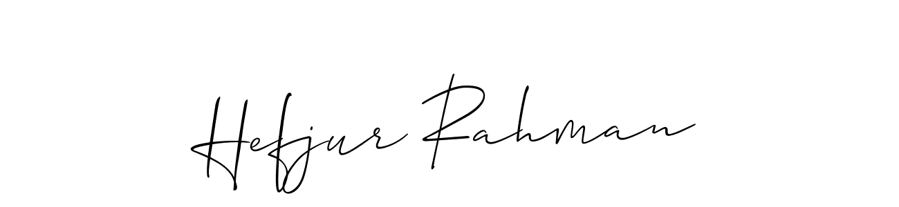 This is the best signature style for the Hefjur Rahman name. Also you like these signature font (Allison_Script). Mix name signature. Hefjur Rahman signature style 2 images and pictures png