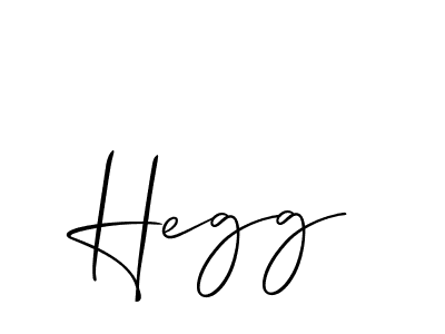 Make a beautiful signature design for name Hegg. With this signature (Allison_Script) style, you can create a handwritten signature for free. Hegg signature style 2 images and pictures png