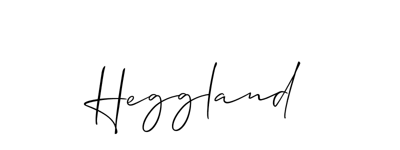 Use a signature maker to create a handwritten signature online. With this signature software, you can design (Allison_Script) your own signature for name Heggland. Heggland signature style 2 images and pictures png