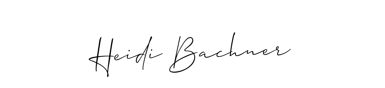 if you are searching for the best signature style for your name Heidi Bachner. so please give up your signature search. here we have designed multiple signature styles  using Allison_Script. Heidi Bachner signature style 2 images and pictures png