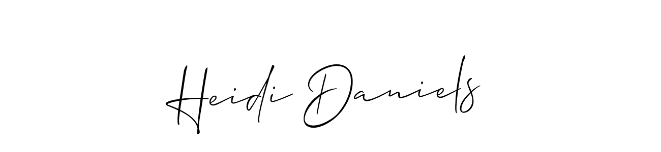 How to Draw Heidi Daniels signature style? Allison_Script is a latest design signature styles for name Heidi Daniels. Heidi Daniels signature style 2 images and pictures png