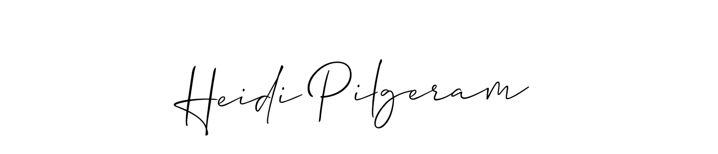 This is the best signature style for the Heidi Pilgeram name. Also you like these signature font (Allison_Script). Mix name signature. Heidi Pilgeram signature style 2 images and pictures png