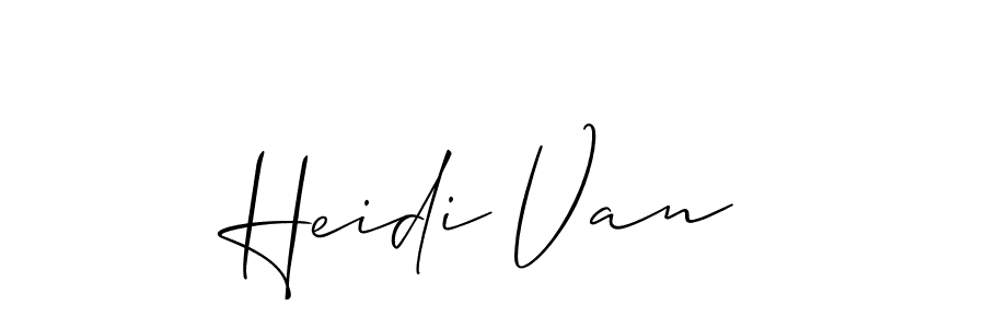 Make a beautiful signature design for name Heidi Van. Use this online signature maker to create a handwritten signature for free. Heidi Van signature style 2 images and pictures png