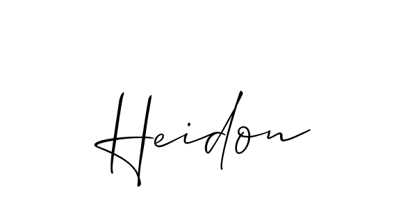 Best and Professional Signature Style for Heidon. Allison_Script Best Signature Style Collection. Heidon signature style 2 images and pictures png