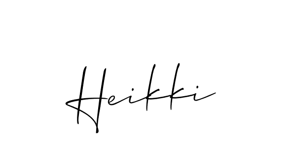 Make a beautiful signature design for name Heikki. Use this online signature maker to create a handwritten signature for free. Heikki signature style 2 images and pictures png