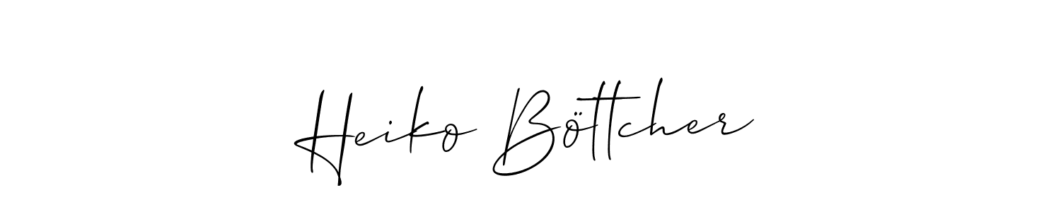 The best way (Allison_Script) to make a short signature is to pick only two or three words in your name. The name Heiko Böttcher include a total of six letters. For converting this name. Heiko Böttcher signature style 2 images and pictures png