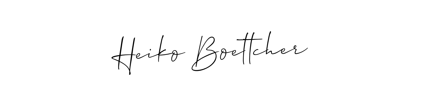 Make a short Heiko Boettcher signature style. Manage your documents anywhere anytime using Allison_Script. Create and add eSignatures, submit forms, share and send files easily. Heiko Boettcher signature style 2 images and pictures png