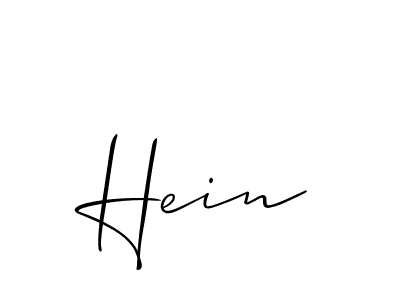 How to make Hein signature? Allison_Script is a professional autograph style. Create handwritten signature for Hein name. Hein signature style 2 images and pictures png
