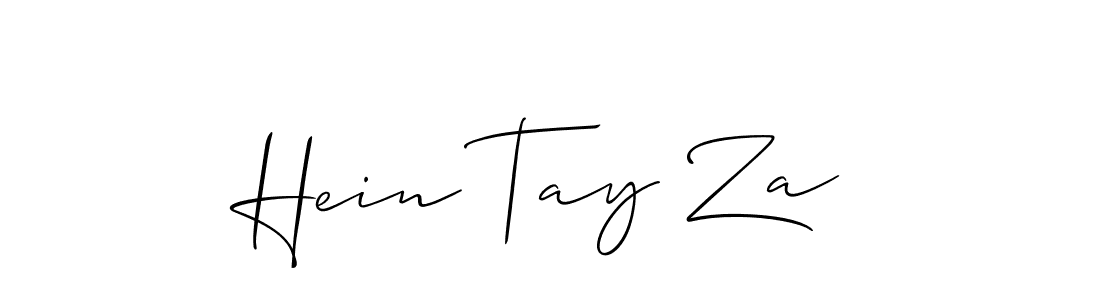 Hein Tay Za stylish signature style. Best Handwritten Sign (Allison_Script) for my name. Handwritten Signature Collection Ideas for my name Hein Tay Za. Hein Tay Za signature style 2 images and pictures png