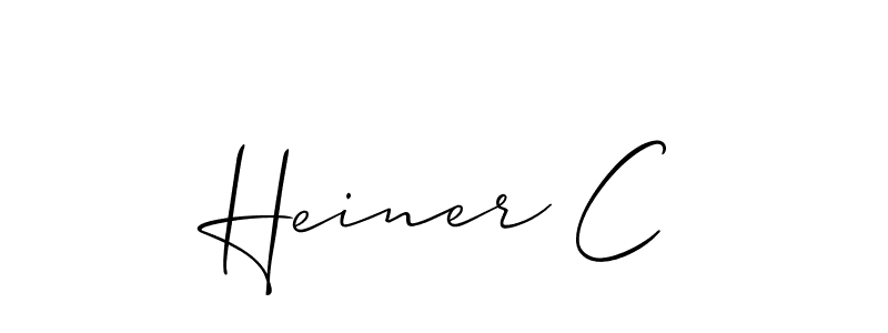 Once you've used our free online signature maker to create your best signature Allison_Script style, it's time to enjoy all of the benefits that Heiner C name signing documents. Heiner C signature style 2 images and pictures png