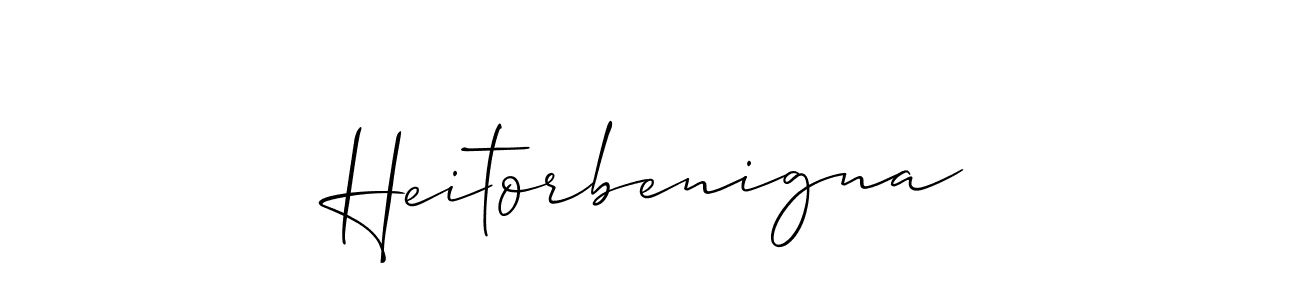 if you are searching for the best signature style for your name Heitorbenigna. so please give up your signature search. here we have designed multiple signature styles  using Allison_Script. Heitorbenigna signature style 2 images and pictures png