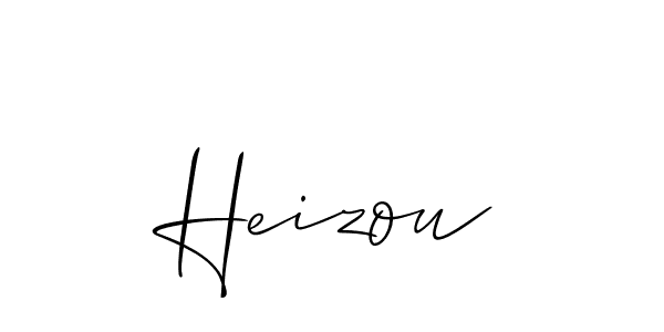 You should practise on your own different ways (Allison_Script) to write your name (Heizou) in signature. don't let someone else do it for you. Heizou signature style 2 images and pictures png