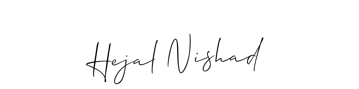 You can use this online signature creator to create a handwritten signature for the name Hejal Nishad. This is the best online autograph maker. Hejal Nishad signature style 2 images and pictures png