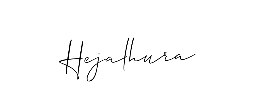 How to make Hejalhura name signature. Use Allison_Script style for creating short signs online. This is the latest handwritten sign. Hejalhura signature style 2 images and pictures png