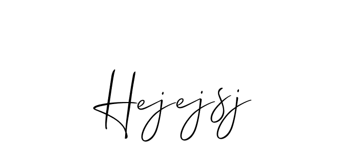 You should practise on your own different ways (Allison_Script) to write your name (Hejejsj) in signature. don't let someone else do it for you. Hejejsj signature style 2 images and pictures png