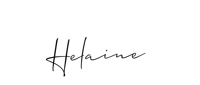 Also we have Helaine name is the best signature style. Create professional handwritten signature collection using Allison_Script autograph style. Helaine signature style 2 images and pictures png