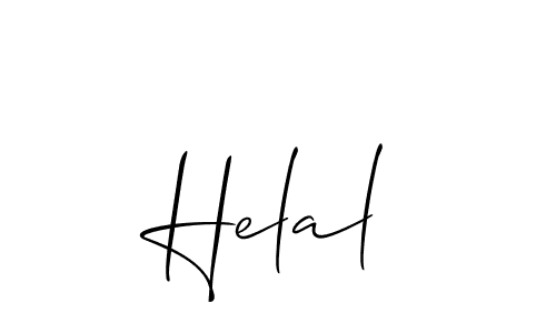 Also we have Helal name is the best signature style. Create professional handwritten signature collection using Allison_Script autograph style. Helal signature style 2 images and pictures png