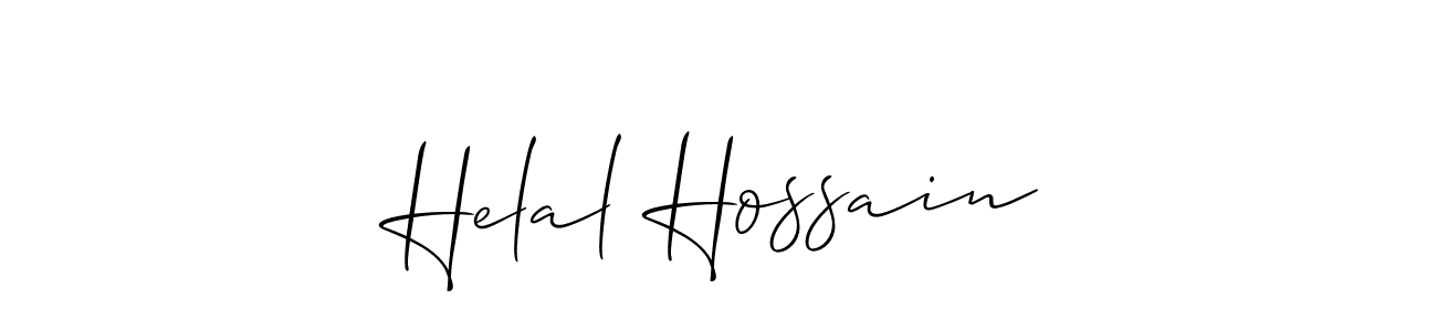 How to make Helal Hossain signature? Allison_Script is a professional autograph style. Create handwritten signature for Helal Hossain name. Helal Hossain signature style 2 images and pictures png