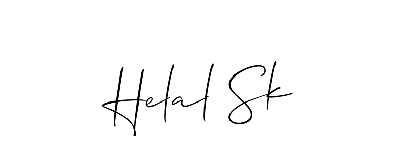 Also You can easily find your signature by using the search form. We will create Helal Sk name handwritten signature images for you free of cost using Allison_Script sign style. Helal Sk signature style 2 images and pictures png