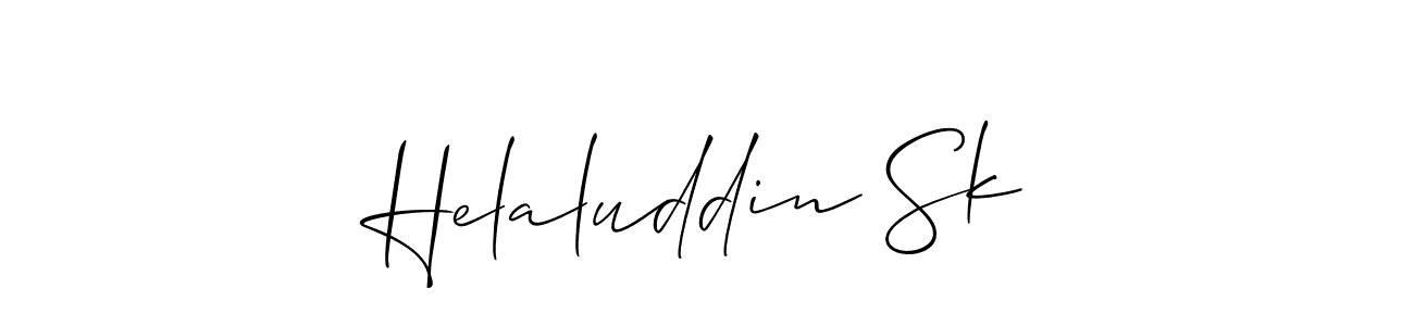 Also we have Helaluddin Sk name is the best signature style. Create professional handwritten signature collection using Allison_Script autograph style. Helaluddin Sk signature style 2 images and pictures png