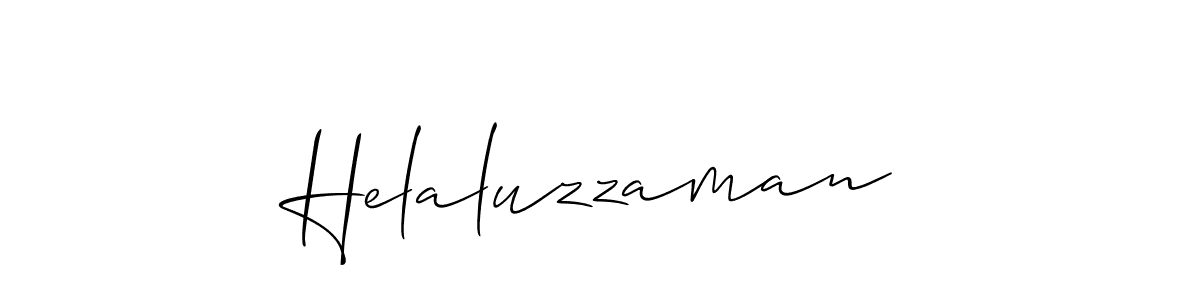 It looks lik you need a new signature style for name Helaluzzaman. Design unique handwritten (Allison_Script) signature with our free signature maker in just a few clicks. Helaluzzaman signature style 2 images and pictures png