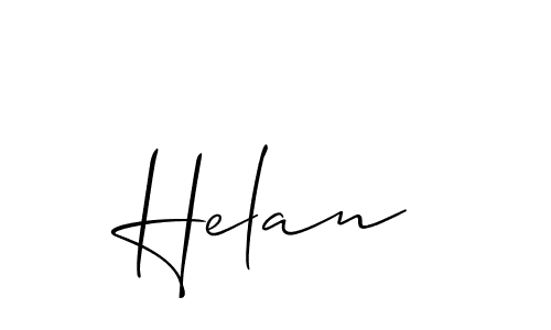 How to Draw Helan signature style? Allison_Script is a latest design signature styles for name Helan. Helan signature style 2 images and pictures png