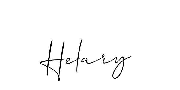 The best way (Allison_Script) to make a short signature is to pick only two or three words in your name. The name Helary include a total of six letters. For converting this name. Helary signature style 2 images and pictures png