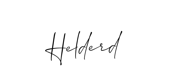 Make a short Helderd signature style. Manage your documents anywhere anytime using Allison_Script. Create and add eSignatures, submit forms, share and send files easily. Helderd signature style 2 images and pictures png