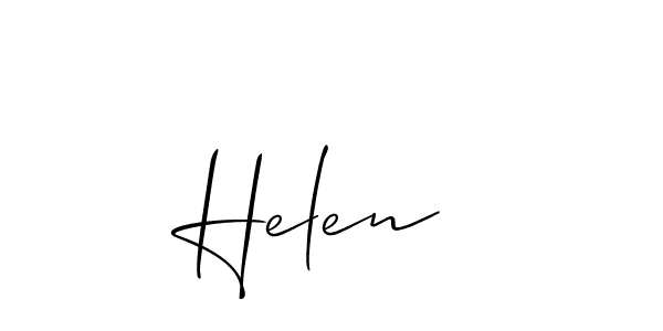 Similarly Allison_Script is the best handwritten signature design. Signature creator online .You can use it as an online autograph creator for name Helen . Helen  signature style 2 images and pictures png