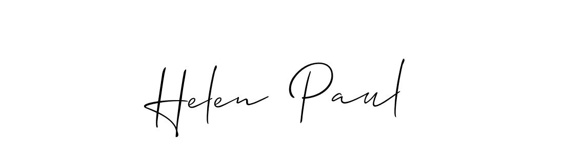 How to make Helen  Paul name signature. Use Allison_Script style for creating short signs online. This is the latest handwritten sign. Helen  Paul signature style 2 images and pictures png