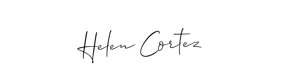 How to Draw Helen Cortez signature style? Allison_Script is a latest design signature styles for name Helen Cortez. Helen Cortez signature style 2 images and pictures png