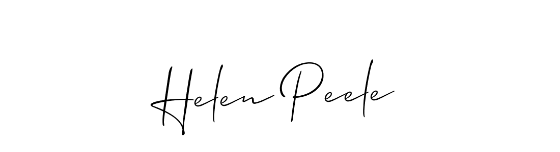 Use a signature maker to create a handwritten signature online. With this signature software, you can design (Allison_Script) your own signature for name Helen Peele. Helen Peele signature style 2 images and pictures png