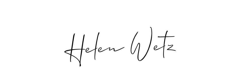 Also You can easily find your signature by using the search form. We will create Helen Wetz name handwritten signature images for you free of cost using Allison_Script sign style. Helen Wetz signature style 2 images and pictures png