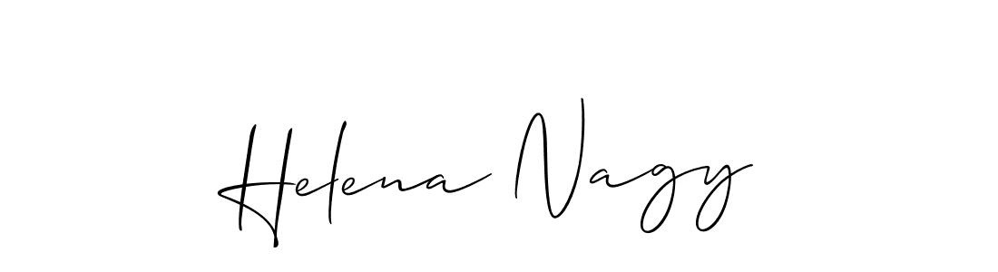Helena Nagy stylish signature style. Best Handwritten Sign (Allison_Script) for my name. Handwritten Signature Collection Ideas for my name Helena Nagy. Helena Nagy signature style 2 images and pictures png
