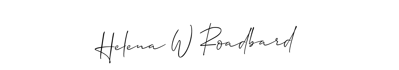 Here are the top 10 professional signature styles for the name Helena W Roadbard. These are the best autograph styles you can use for your name. Helena W Roadbard signature style 2 images and pictures png