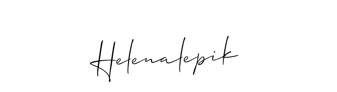 Also we have Helenalepik name is the best signature style. Create professional handwritten signature collection using Allison_Script autograph style. Helenalepik signature style 2 images and pictures png