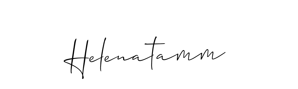 Make a beautiful signature design for name Helenatamm. With this signature (Allison_Script) style, you can create a handwritten signature for free. Helenatamm signature style 2 images and pictures png
