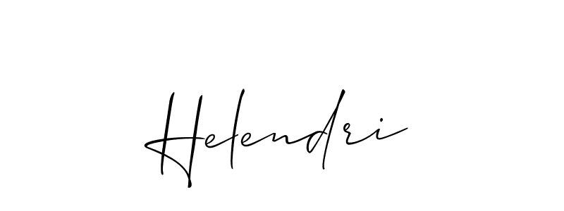 How to make Helendri name signature. Use Allison_Script style for creating short signs online. This is the latest handwritten sign. Helendri signature style 2 images and pictures png