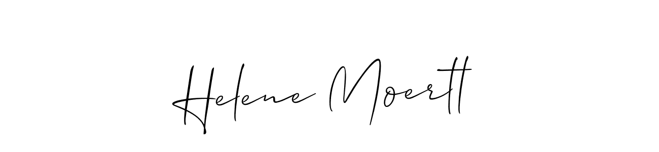 You should practise on your own different ways (Allison_Script) to write your name (Helene Moertl) in signature. don't let someone else do it for you. Helene Moertl signature style 2 images and pictures png