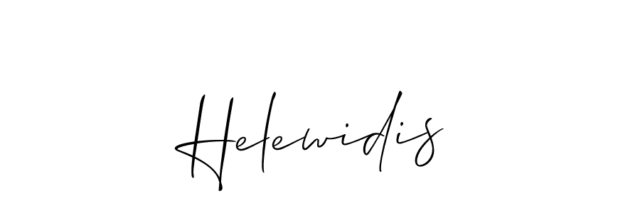 Make a beautiful signature design for name Helewidis. With this signature (Allison_Script) style, you can create a handwritten signature for free. Helewidis signature style 2 images and pictures png