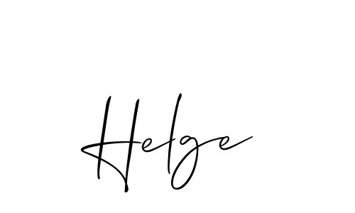 How to make Helge signature? Allison_Script is a professional autograph style. Create handwritten signature for Helge name. Helge signature style 2 images and pictures png