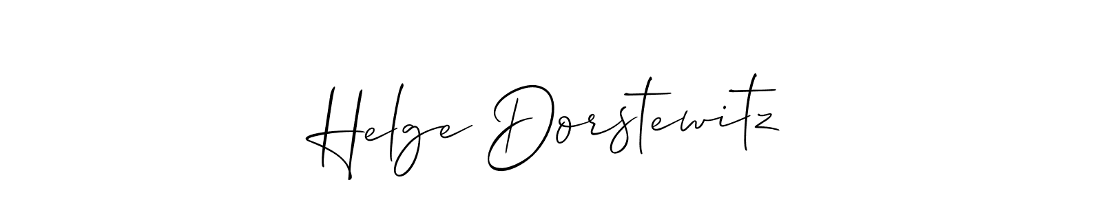 This is the best signature style for the Helge Dorstewitz name. Also you like these signature font (Allison_Script). Mix name signature. Helge Dorstewitz signature style 2 images and pictures png