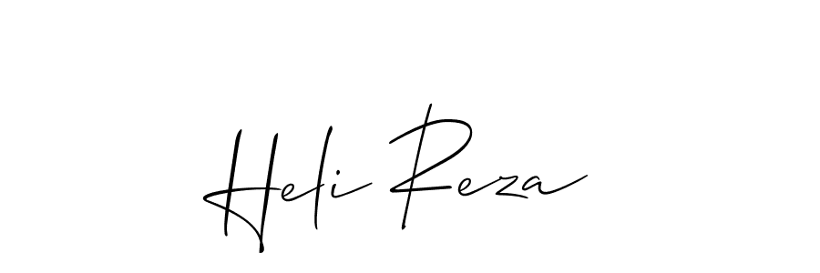 Also we have Heli Reza name is the best signature style. Create professional handwritten signature collection using Allison_Script autograph style. Heli Reza signature style 2 images and pictures png